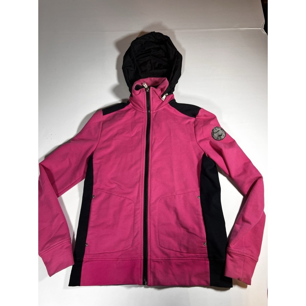 LAUREN RALPH LAUREN LRL Active Pink Packable Hood Full Zip Jacket Size PXS